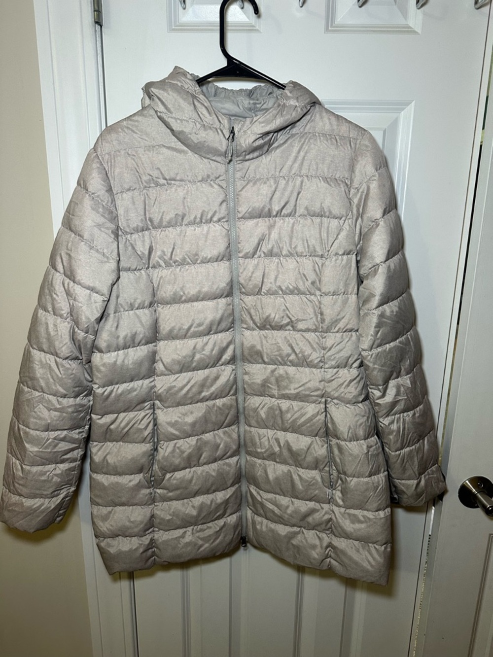 Eddie Bauer Women’s Down Puffer Parka Jacket Quilted Lightweight Size Large